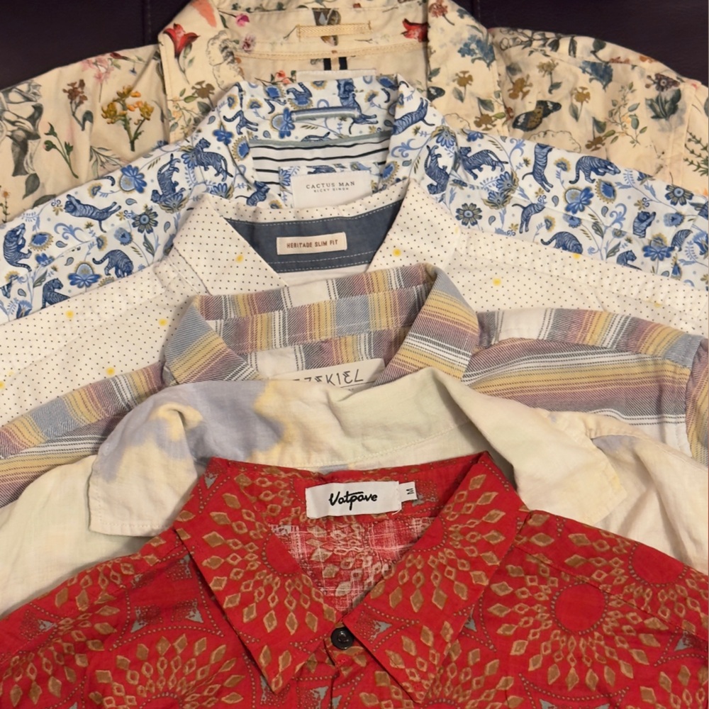 6 button up shirts for the bold and extraordinary gentleman.